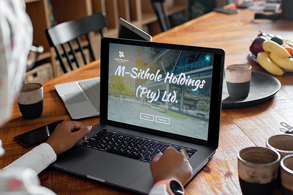 M-Sithole Holdings website project completed by digital agency